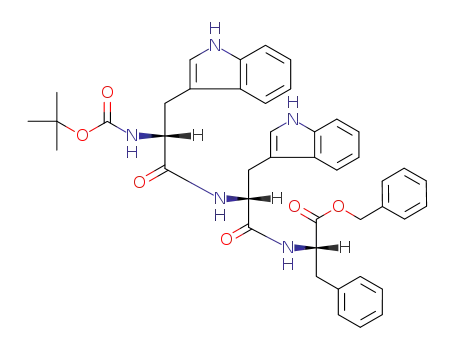 Molecular Structure of 126090-63-9 (Boc-D-Trp-D-Trp-Phe-OBzl)