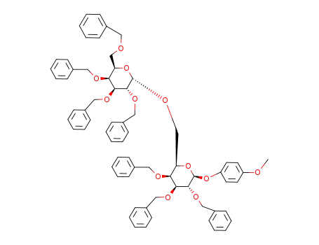 4-methoxyphenyl O-(2,3,4,6-tetra-O-benzyl-α-D-galactopyranosyl)-(1->6)-2,3,4-tri-O-benzyl-β-D-galactopyranoside
