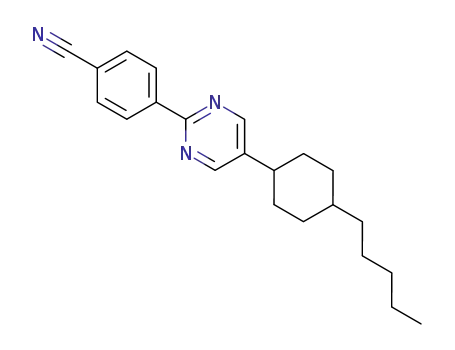 Molecular Structure of 72785-09-2 (trans-4-[5-(4-Pentylcyclohexyl)-2-pyrimidinyl]benzonitrile)