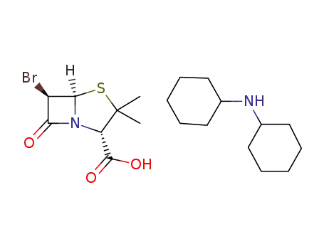 dicyclohexylammonium [2S-(2alpha,5alpha,6beta)]-6-bromo-3,3-dimethyl-7-oxo-4-thia-1-azabicyclo[3.2.0]heptane-2-carboxylate