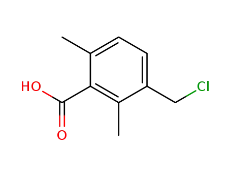 Molecular Structure of 179554-33-7 (2,6-dimethyl-3-(chloromethyl)benzoic acid)