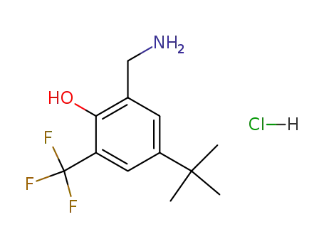 Phenol, 2-(aminomethyl)-4-(1,1-dimethylethyl)-6-(trifluoromethyl)-,
hydrochloride