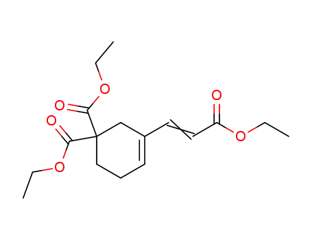 3-(3,3-Diaethoxycarbonyl-cyclohexen-1-yl-1)-propen-2-saeureaethylester