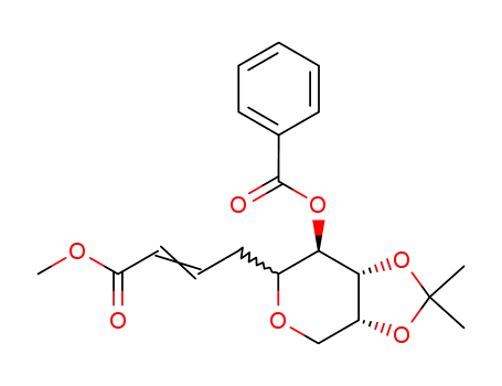 2-O-Benzoyl-1-desoxy-3,4-O-isopropyliden-1-<3-(methoxycarbonyl)allyl>-D-arabinose