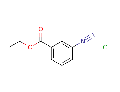 Molecular Structure of 20893-77-0 (Benzenediazonium, 3-(ethoxycarbonyl)-, chloride)