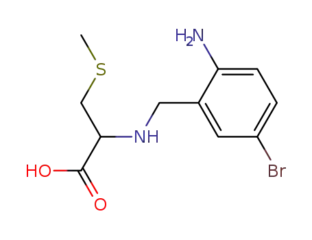 Molecular Structure of 66398-42-3 (L-Cysteine, N-[(2-amino-5-bromophenyl)methyl]-S-methyl-)