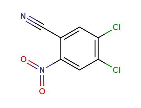 Molecular Structure of 28523-93-5 (4,5-dichloro-2-nitrobenzonitrile)