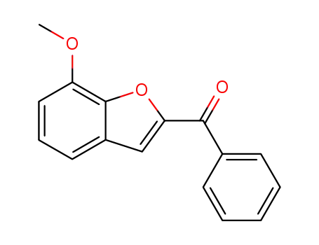 Molecular Structure of 185407-41-4 ((7-METHOXY-1-BENZOFURAN-2-YL)(PHENYL)METHANONE)