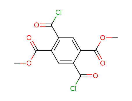 Molecular Structure of 19014-14-3 (1,4-Benzenedicarboxylic acid, 2,5-bis(chlorocarbonyl)-, dimethyl ester)