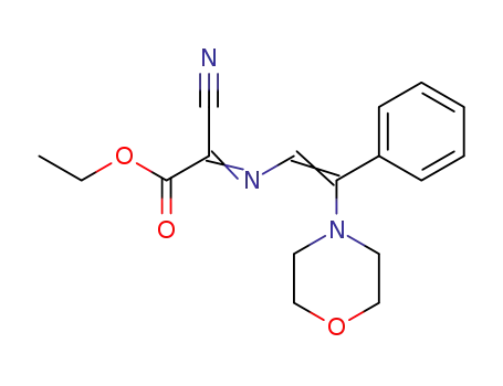 1-cyano-1-ethoxycarbonyl-4-morpholino-4-phenyl-2-aza-1,3-butadiene