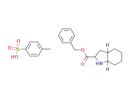 Molecular Structure of 82717-91-7 (1H-Indole-2-carboxylic acid, octahydro-, phenylMethyl ester, 4-Methylbenzenesulfonate (1:1))