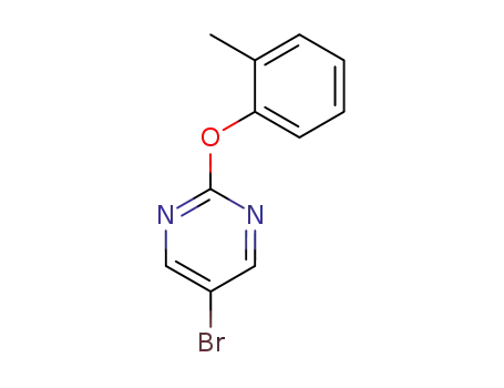 Molecular Structure of 73267-74-0 (5-BROMO-2-(O-TOLYLOXY)PYRIMIDINE)