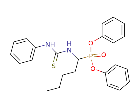 Phosphonic acid, [1-[[(phenylamino)thioxomethyl]amino]pentyl]-,
diphenyl ester
