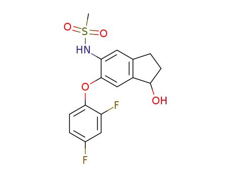 Methanesulfonamide,
N-[6-(2,4-difluorophenoxy)-2,3-dihydro-1-hydroxy-1H-inden-5-yl]-