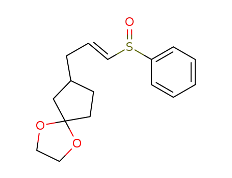 1,4-Dioxaspiro[4.4]nonane, 7-[3-(phenylsulfinyl)-2-propenyl]-