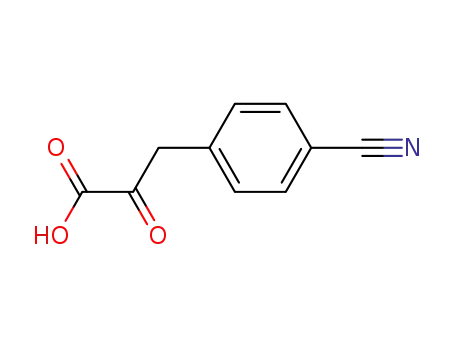 Molecular Structure of 43229-87-4 (Benzenepropanoic acid, 4-cyano-.alpha.-oxo-)