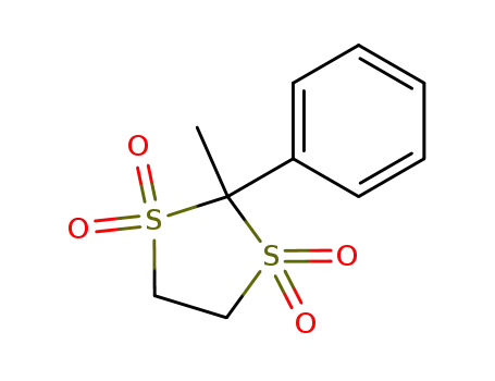 Molecular Structure of 6331-18-6 (2-methyl-2-phenyl-1,3-dithiolane 1,1,3,3-tetraoxide)