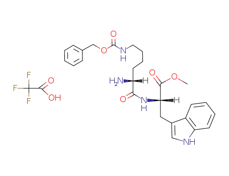 (S)-2-((R)-2-Amino-6-benzyloxycarbonylamino-hexanoylamino)-3-(1H-indol-3-yl)-propionic acid methyl ester; compound with trifluoro-acetic acid
