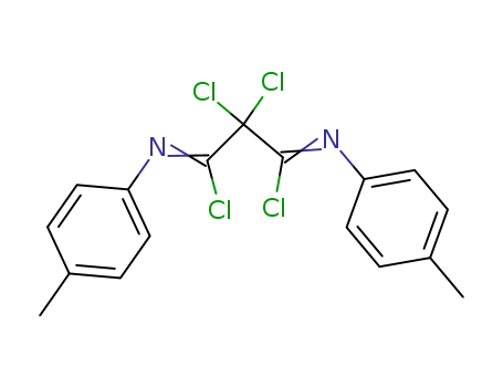 Molecular Structure of 75753-33-2 (2,2-dichloro-N~1~,N~3~-bis(4-methylphenyl)propanediimidoyl dichloride)