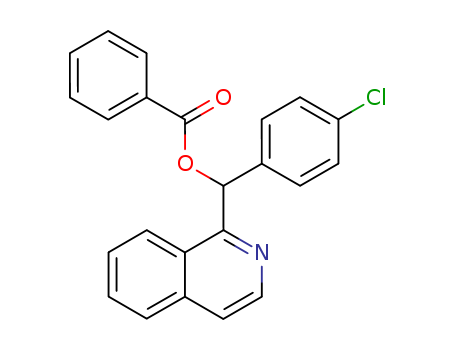 1-Isoquinolinemethanol,a-(4-chlorophenyl)-, 1-benzoate cas  54923-37-4