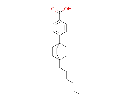 Molecular Structure of 82355-92-8 (Benzoic acid, 4-(4-hexylbicyclo[2.2.2]oct-1-yl)-)