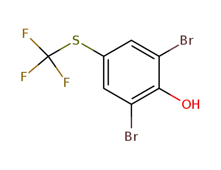 Molecular Structure of 457-25-0 (2,6-dibromo-4-(trifluoromethylthio)phenol)