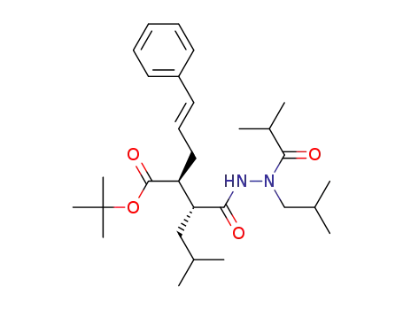 (E)-2(R)-[1(S)-(tert-butoxycarbonyl)-4-phenyl-3-butenyl]-2'-isobutyryl-2'-isobutyl-4-methylvalerohydrazide