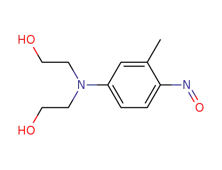 Molecular Structure of 103640-03-5 (N,N-Bis-<β-hydroxyethyl>-3-methyl-4-nitroso-anilin)