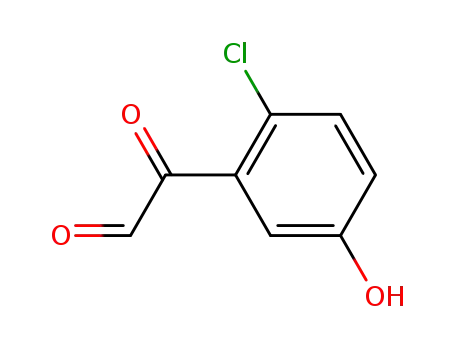 Molecular Structure of 58020-37-4 (2-chloro-5-hydroxyphenylglyoxal)
