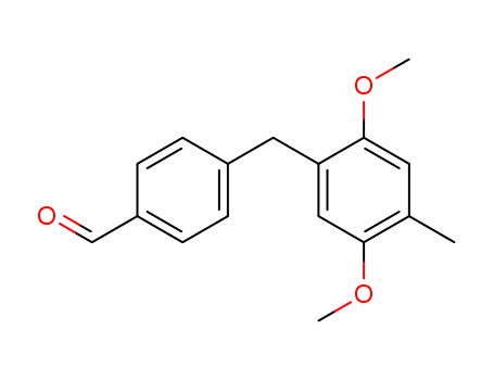 Benzaldehyde, 4-[(2,5-dimethoxy-4-methylphenyl)methyl]-