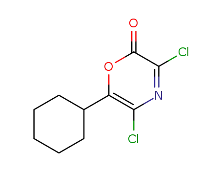Molecular Structure of 125849-99-2 (2H-1,4-Oxazin-2-one,  3,5-dichloro-6-cyclohexyl-)