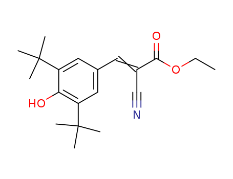 2-Propenoic acid, 3-[3,5-bis(1,1-dimethylethyl)-4-hydroxyphenyl]-2-cyano-, ethyl ester