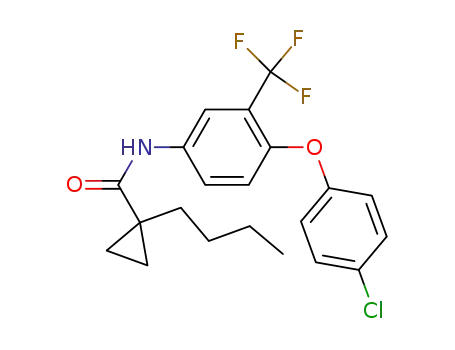 4'-(4-Chlorophenoxy)-3'-(trifluoromethyl)-1-butylcyclopropanecarboxanilide