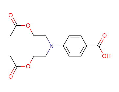 4-<N,N-bis(2-acetoxyethyl)amino>benzoic acid