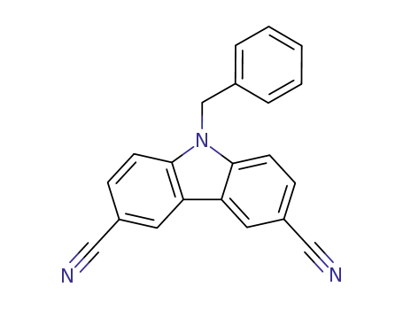 9H-Carbazole-3,6-dicarbonitrile, 9-(phenylmethyl)-