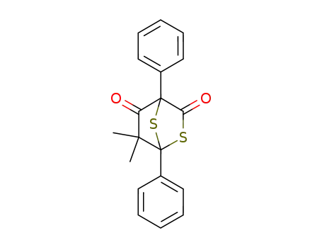 Molecular Structure of 100094-95-9 (6,6-Dimethyl-1,4-diphenyl-2,7-dithiabicyclo<2.2.1>heptan-3,5-dion)