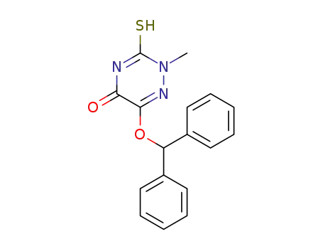 1,2,4-Triazin-5(2H)-one,
6-(diphenylmethoxy)-3,4-dihydro-2-methyl-3-thioxo-