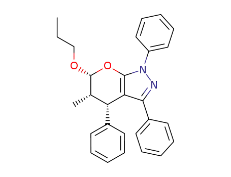5<i>c</i>-methyl-1,3,4<i>r</i>-triphenyl-6<i>c</i>-propoxy-1,4,5,6-tetrahydro-pyrano[2,3-<i>c</i>]pyrazole