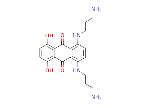 Molecular Structure of 19871-57-9 (1,4-bis[(3-aminopropyl)amino]-5,8-dihydroxyanthracene-9,10-dione)