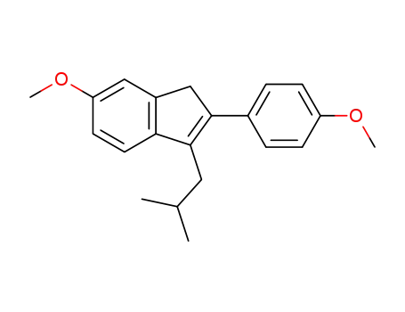 3-isobutyl-6-methoxy-2-(4-methoxy-phenyl)-indene