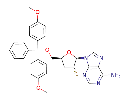 9-{(2R,3R,5S)-5-[Bis-(4-methoxy-phenyl)-phenyl-methoxymethyl]-3-fluoro-tetrahydro-furan-2-yl}-9H-purin-6-ylamine
