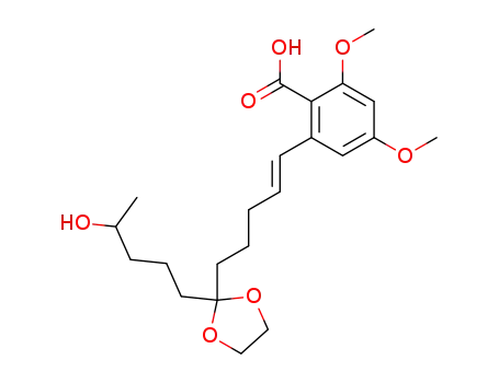 2-{(E)-5-[2-(4-Hydroxy-pentyl)-[1,3]dioxolan-2-yl]-pent-1-enyl}-4,6-dimethoxy-benzoic acid
