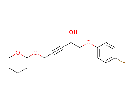 3-Pentyn-2-ol, 1-(4-fluorophenoxy)-5-[(tetrahydro-2H-pyran-2-yl)oxy]-