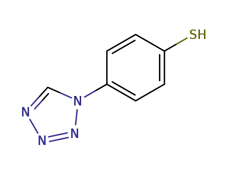 Molecular Structure of 58738-18-4 (Benzenethiol, 4-(1H-tetrazol-1-yl)-)