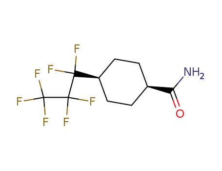 Cyclohexanecarboxamide, 4-(heptafluoropropyl)-, cis-