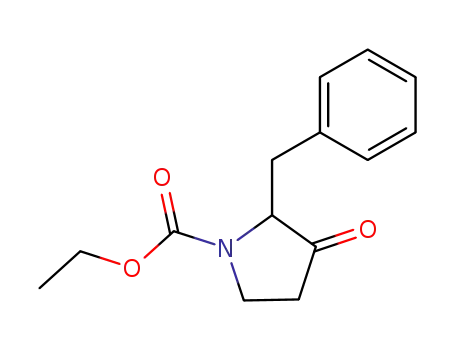 2-Benzyl-3-oxo-pyrrolidine-1-carboxylic acid ethyl ester