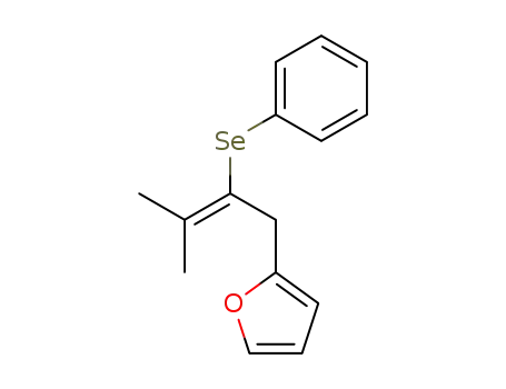 Molecular Structure of 87728-77-6 (Furan, 2-[3-methyl-2-(phenylseleno)-2-butenyl]-)