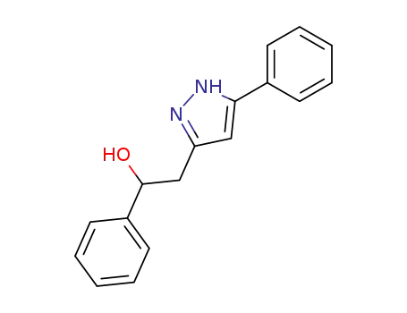 1-phenyl-2-(5-phenyl-1<sup>(2)</sup><i>H</i>-pyrazol-3-yl)-ethanol