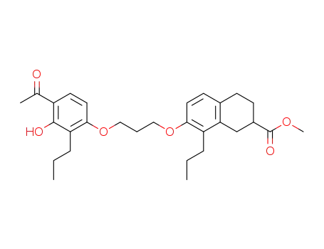 methyl 7-[3-(4-acetyl-3-hydroxy-2-propylphenoxy)propoxy]-1,2,3,4-tetrahydro-8-propyl-2-naphthalenecarboxylate