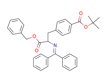 (+/-)-4-<(1,1-dimethylethoxy)carbonyl>-α-<(diphenylmethylene)amino>benzenepropanoic acid phenylmethyl ester